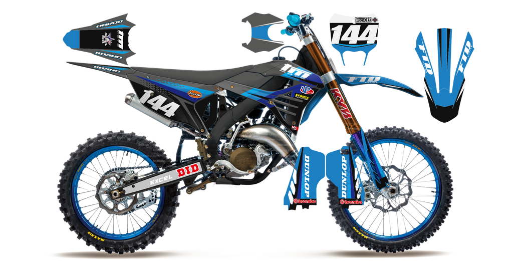 Kit déco TM LAB4 BLACK - Motocross & Enduro personnalisable