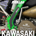 Protection grip kit déco Kawasaki KX pour moto motocross