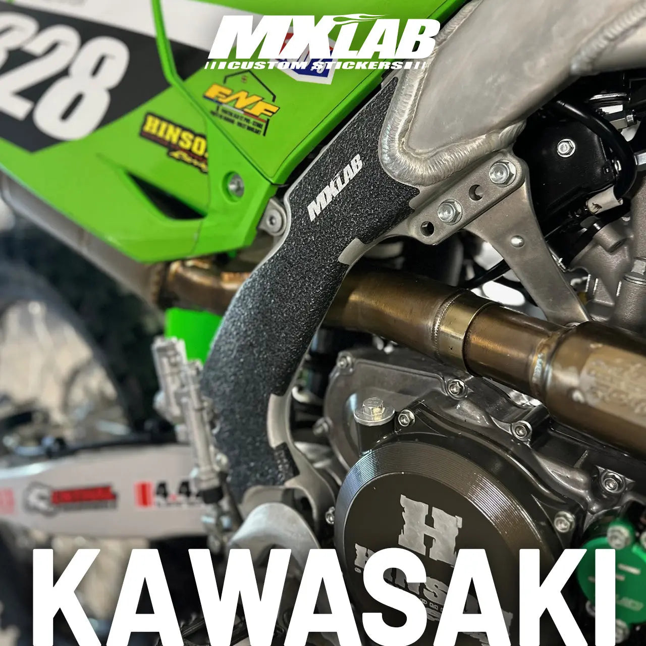 Protection de cadre grip Kawasaki KXF