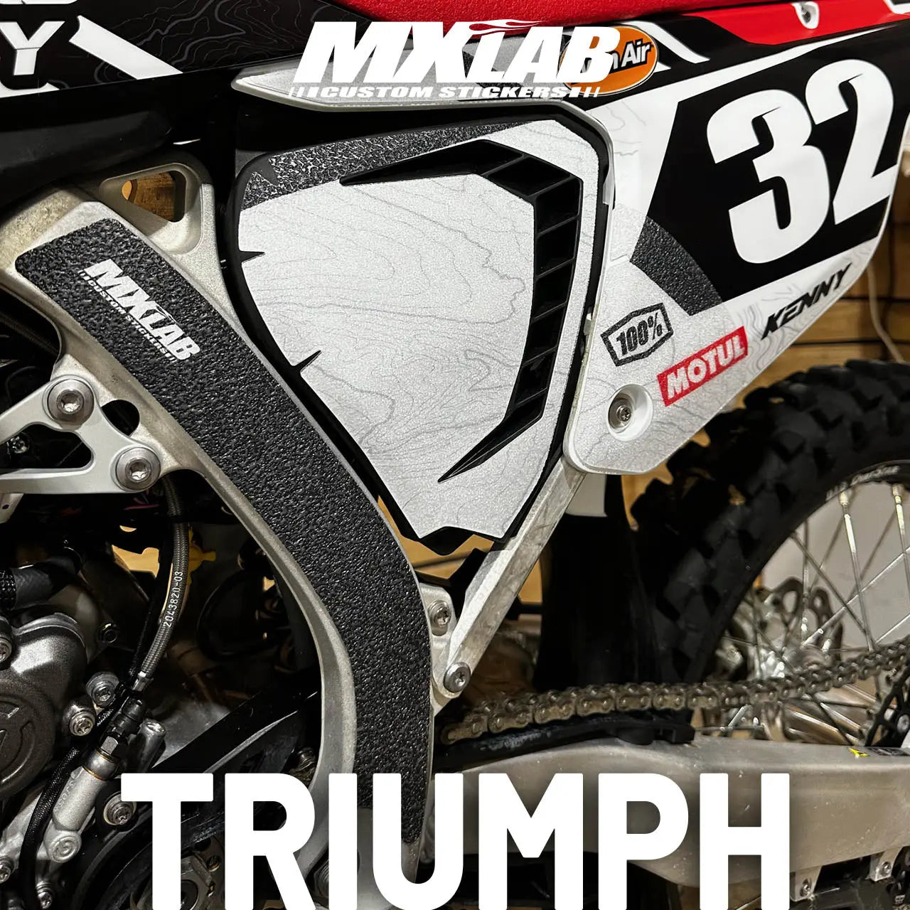 Protection de cadre grip Triumph TF pour moto motocross