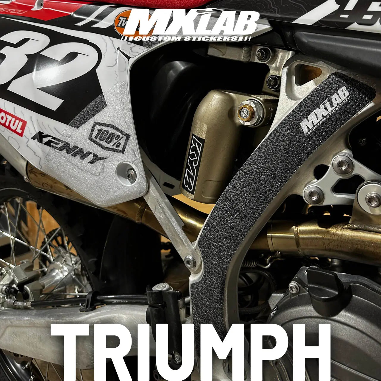 Autocollant protection de cadre Triumph TF anti-frottement