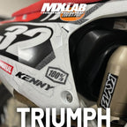 Protection grip kit déco Triumph TF pour moto motocross