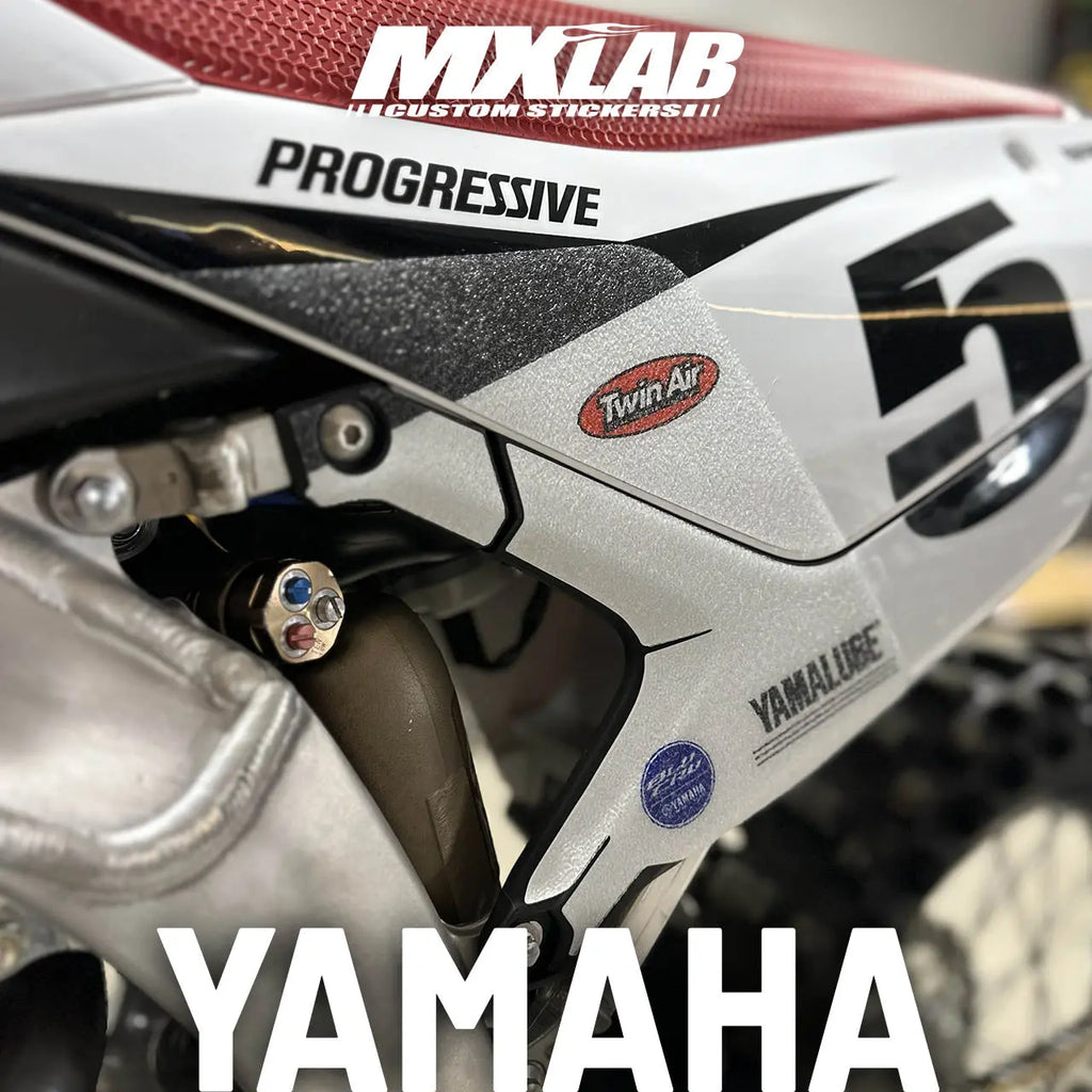 Détail texture protection grip kit déco Yamaha YZ/YZF