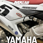 Protection grip kit déco installée sur moto Yamaha YZ/YZF