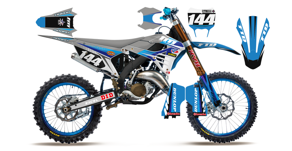 Kit déco TM LAB4 GRAY - Motocross & Enduro personnalisable
