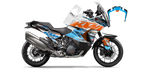 Kit déco KTM 1290 Super Adventure LAB2 BLUE - Trail personnalisable