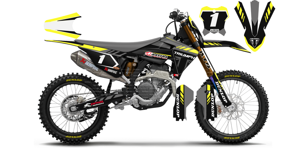 Kit déco Triumph LAB1 - Motocross & Enduro personnalisable