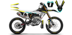 Kit déco Triumph LAB1 WHITE - Motocross & Enduro personnalisable