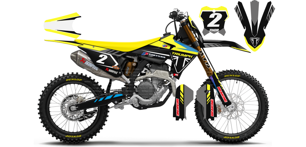 Kit déco Triumph LAB2 - Motocross & Enduro personnalisable