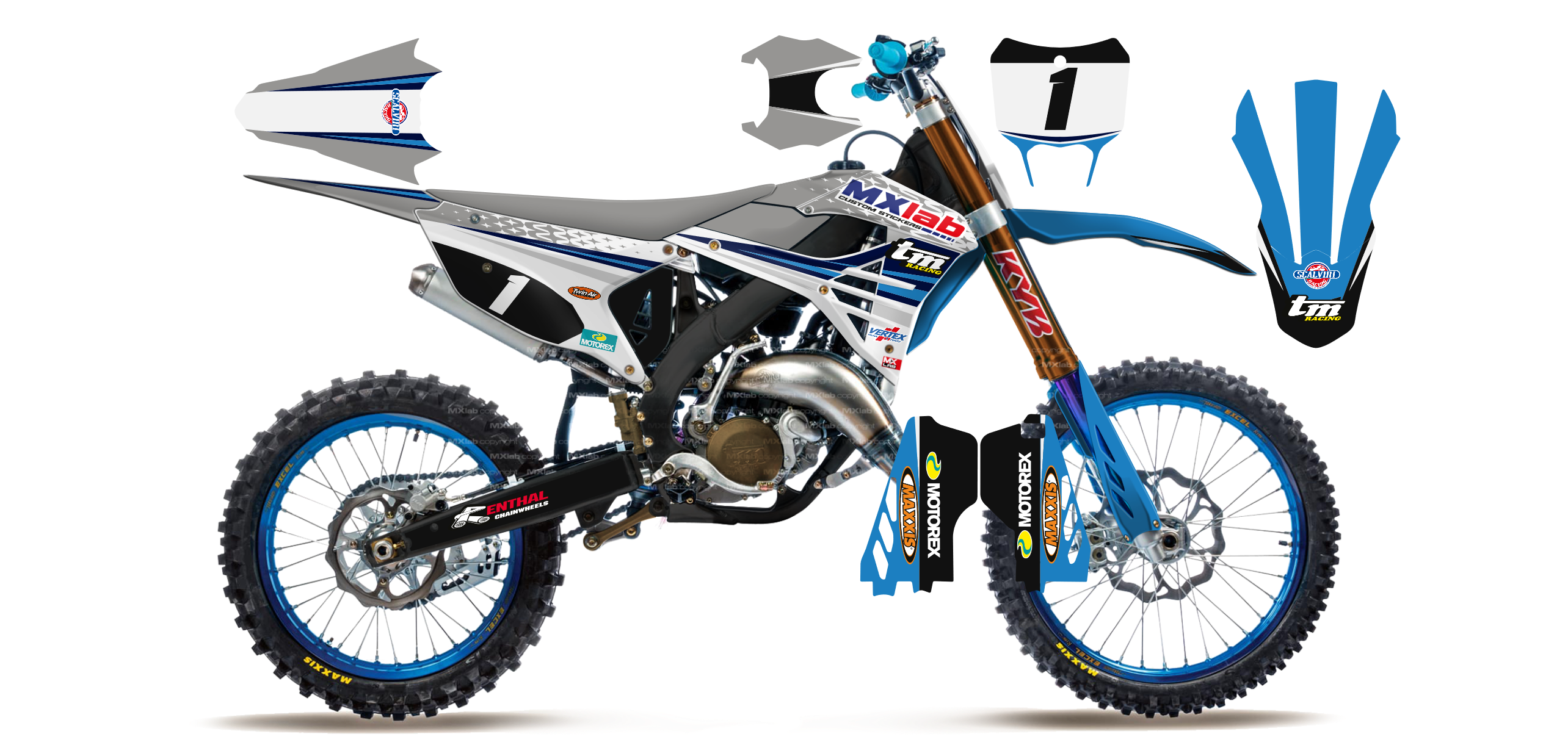 Kit déco TM LAB1 - Motocross & Enduro personnalisable