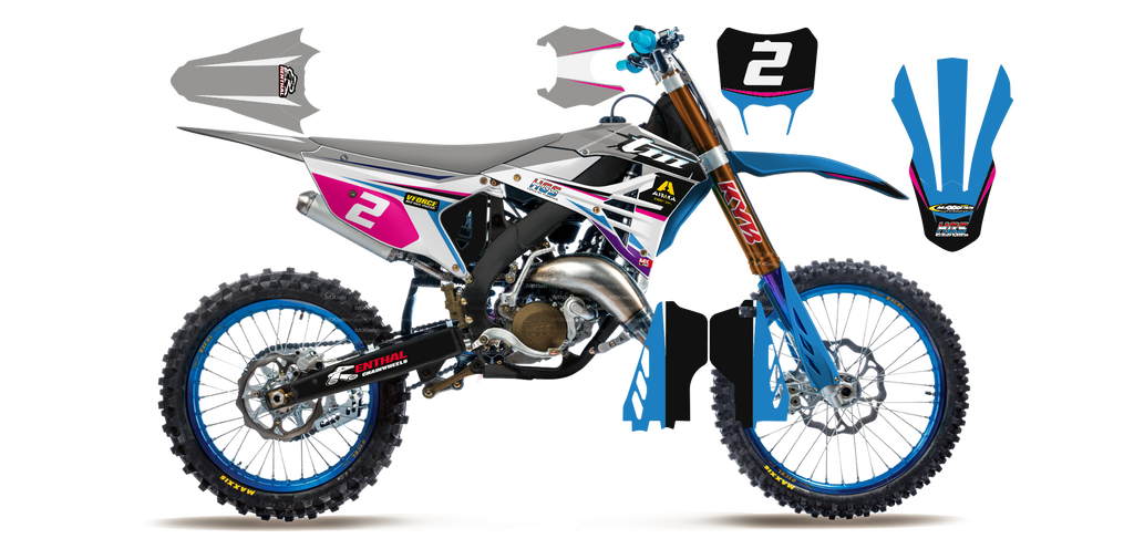 Kit déco TM LAB2 GRAY - Motocross & Enduro personnalisable