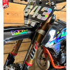 Kit déco de fourche WP 43mm (85cc) "Usine"