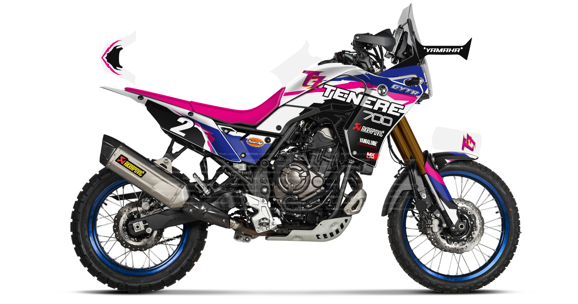 Kit déco Yamaha Ténéré 700 Vintage - Trail personnalisable