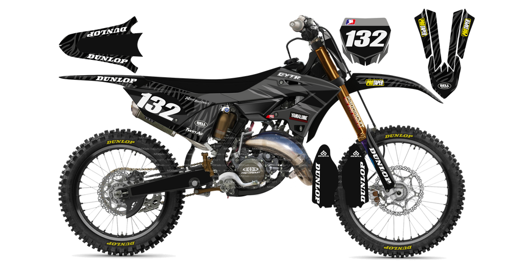 Kit déco Yamaha YZ LAB3 ZEBRA - Motocross & Enduro personnalisable