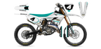 Kit déco Yamaha YZ LAB4 WHITE - Motocross & Enduro personnalisable