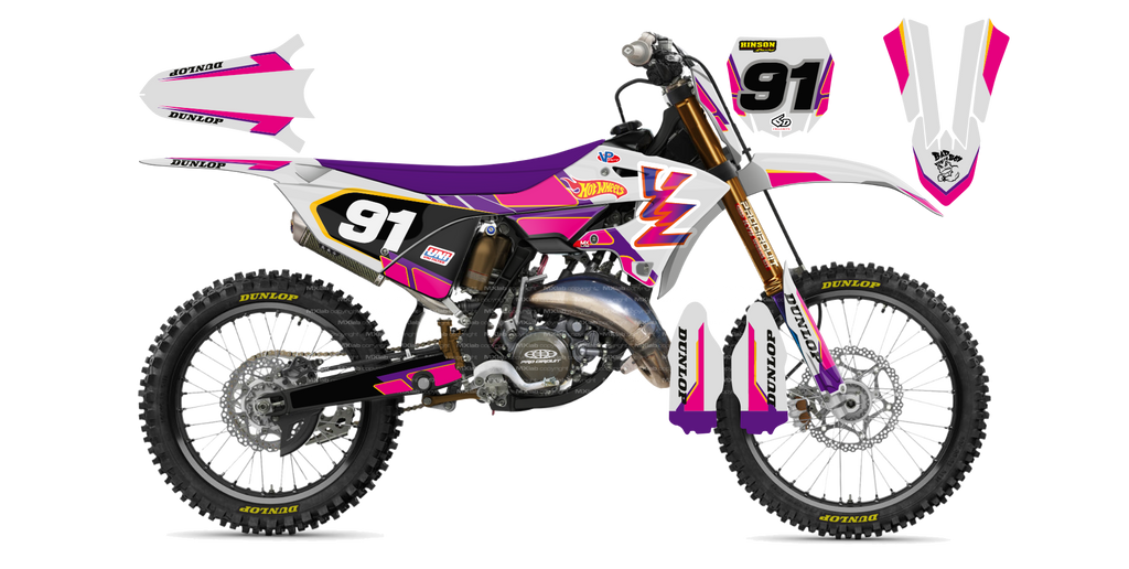 Kit déco Yamaha YZ Retro - Motocross & Enduro personnalisable