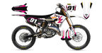 Kit déco Yamaha YZ Retro BLACK - Motocross & Enduro personnalisable