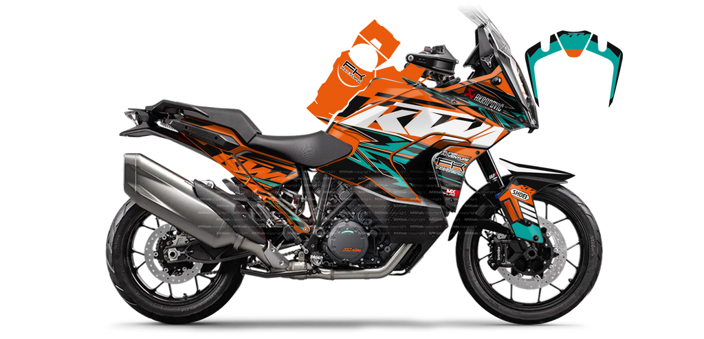 Kit déco KTM 1290 Super Adventure - LAB2 TURQUOISE