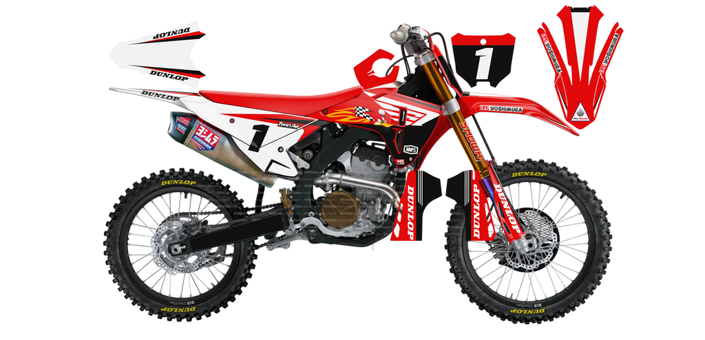 Kit déco Honda LAB1 - Motocross & Enduro personnalisable