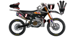 Kit déco Honda LAB1 BLACK - Motocross & Enduro personnalisable