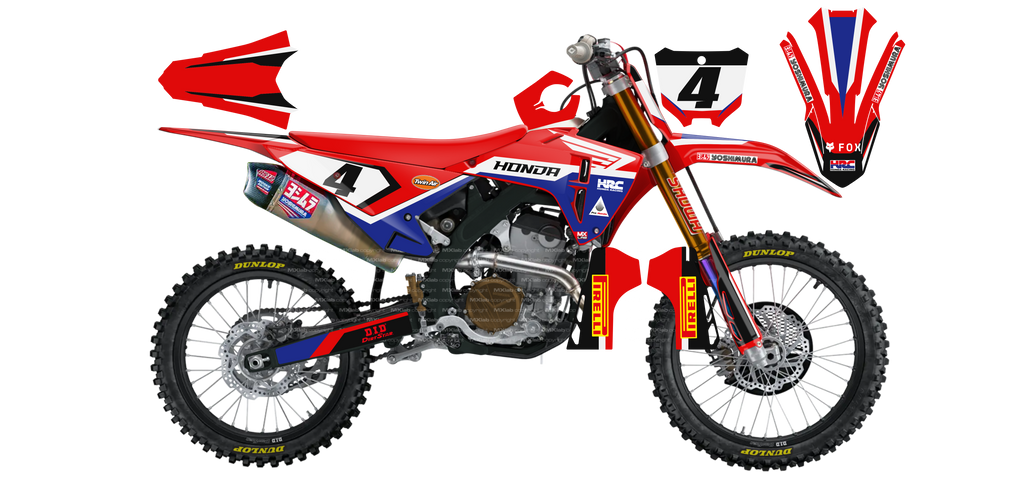 Kit déco Honda LAB4 - Motocross & Enduro personnalisable