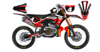 Kit déco Honda LAB4 BLACK - Motocross & Enduro personnalisable