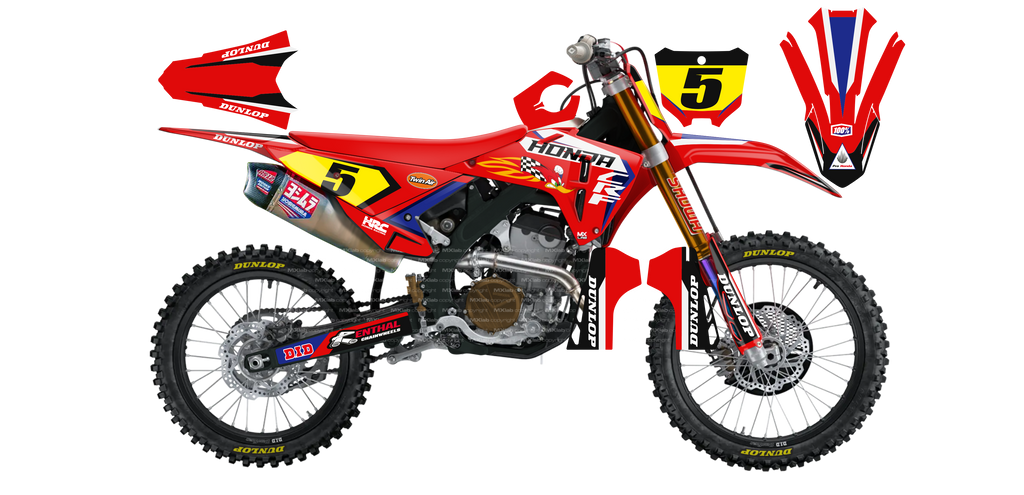 Kit déco Honda LAB5 - Motocross & Enduro personnalisable