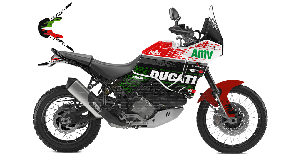 Kit déco Ducati DesertX LAB1 - Trail personnalisable