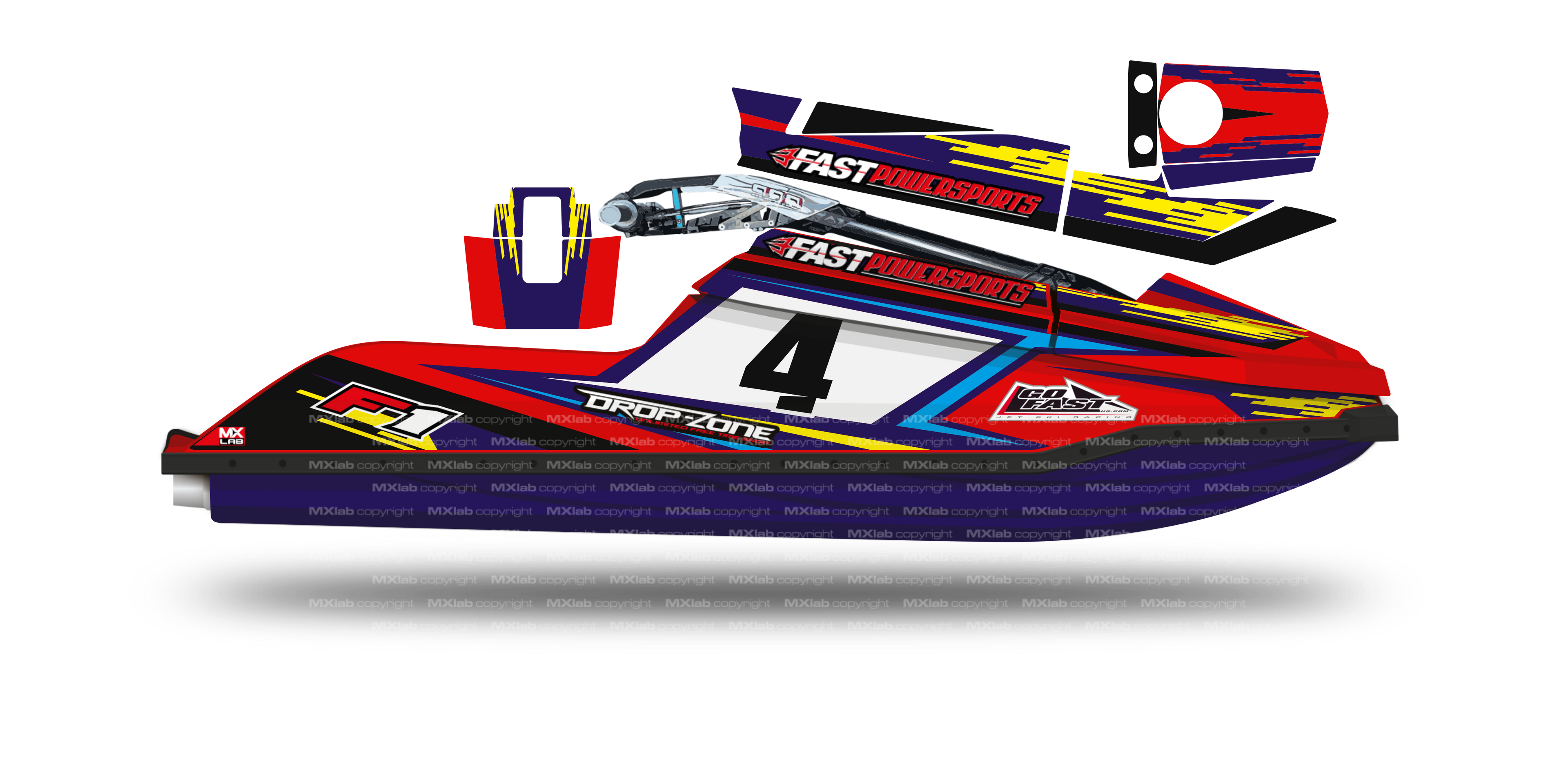 Fast Powersport F1 - F16 LAB4 graphic kit
