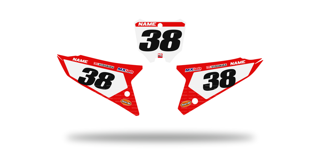 Fonds de plaque Honda CR CRF LAB1 - Motocross & Enduro personnalisable