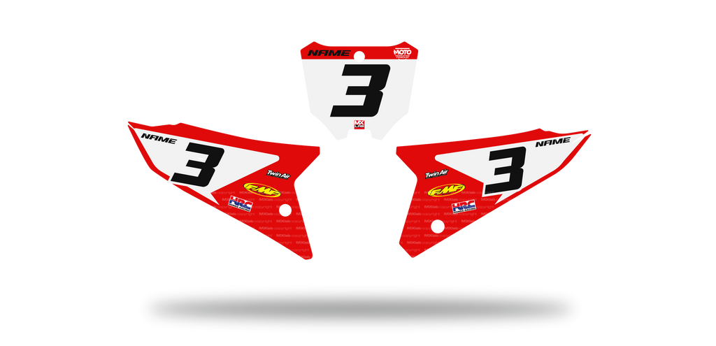 Fonds de plaque Honda CR CRF LAB3 - Motocross & Enduro personnalisable