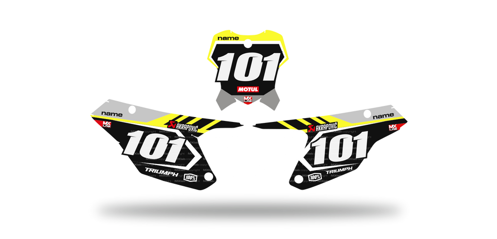 Fonds de plaque Triumph TF LAB1 - Motocross & Enduro personnalisable
