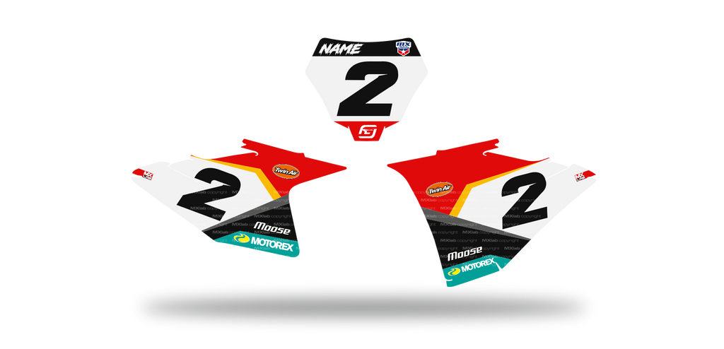 Fonds de plaque GasGas LAB2 - Motocross & Enduro personnalisable
