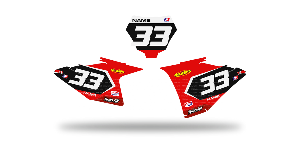 Fonds de plaque GasGas LAB3 - Motocross & Enduro personnalisable
