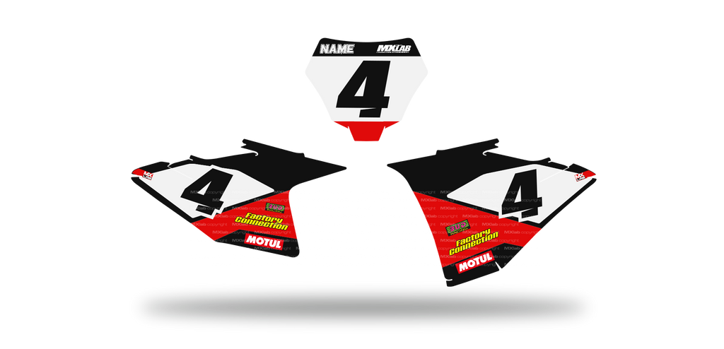 Fonds de plaque GasGas LAB4 - Motocross & Enduro personnalisable
