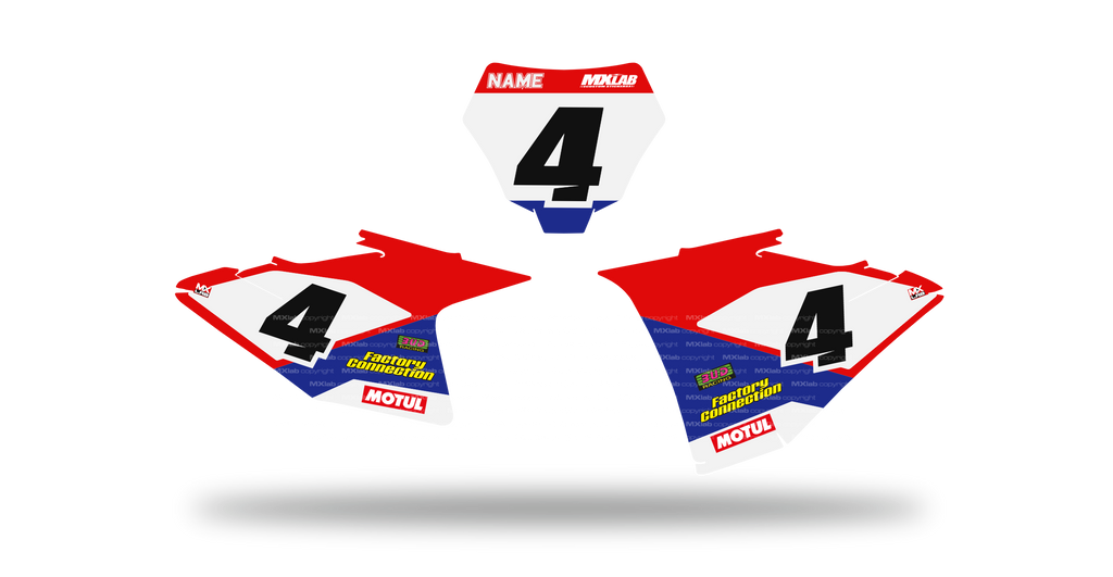 Fonds de plaque GasGas LAB4 BLUE - Motocross & Enduro personnalisable