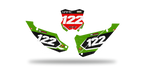 Fonds de plaque Kawasaki LAB2 - Motocross & Enduro personnalisable