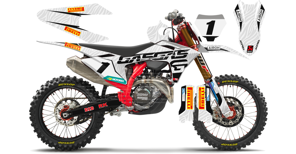 Kit déco GasGas LAB1 ZEBRA - Motocross & Enduro personnalisable