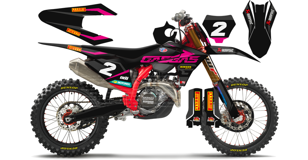 Kit déco GasGas LAB2 PINK - Motocross & Enduro personnalisable