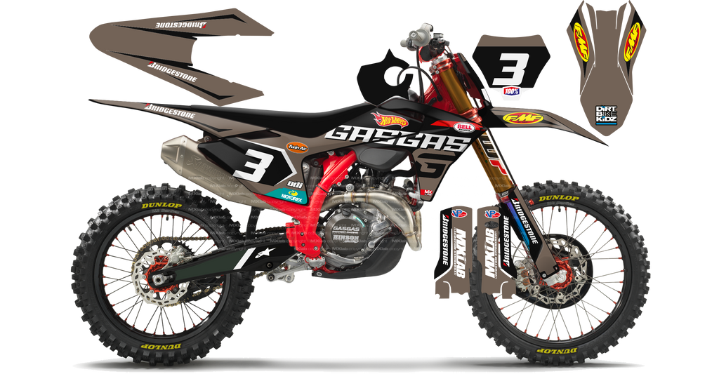 Kit déco GasGas LAB3 TAUPE - Motocross & Enduro personnalisable