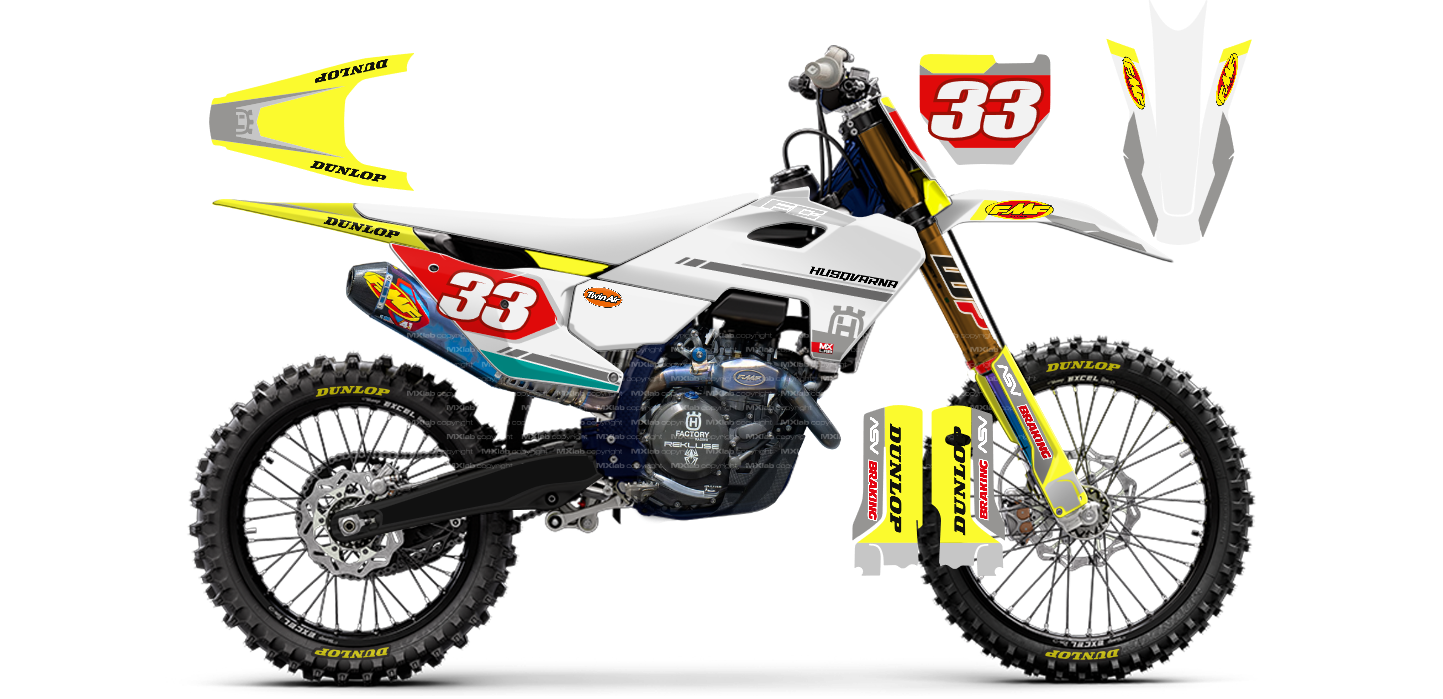 Kit déco Husqvarna LAB3 - Motocross & Enduro personnalisable