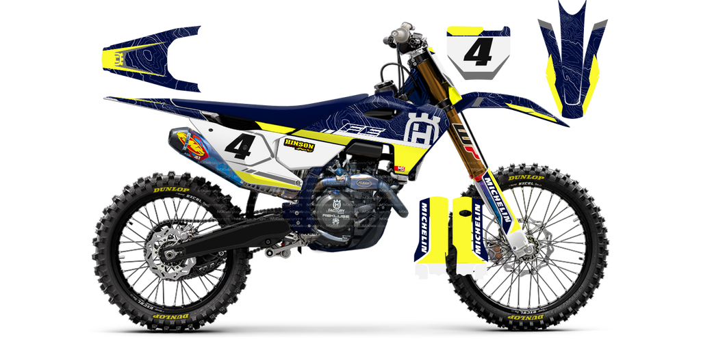 Kit déco Husqvarna LAB4 LINE - Motocross & Enduro personnalisable