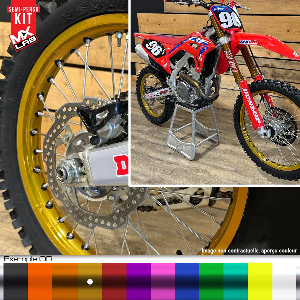 Morad Stark Varg 19 inch full rear rim graphic kit