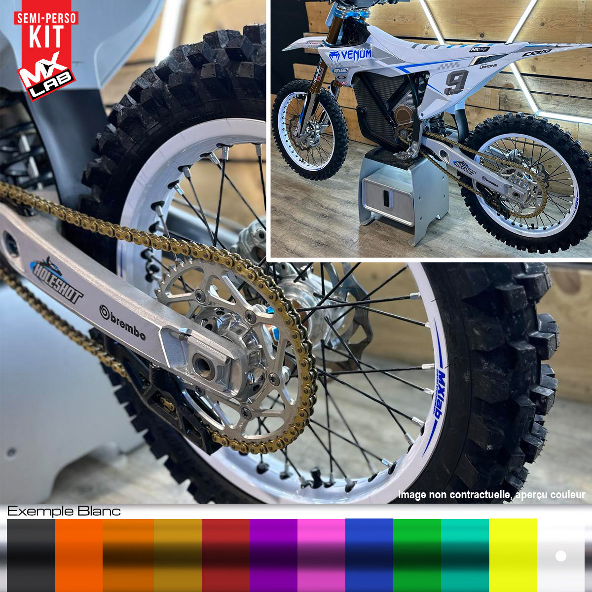 Morad Stark Varg 19 inch full rear rim graphic kit