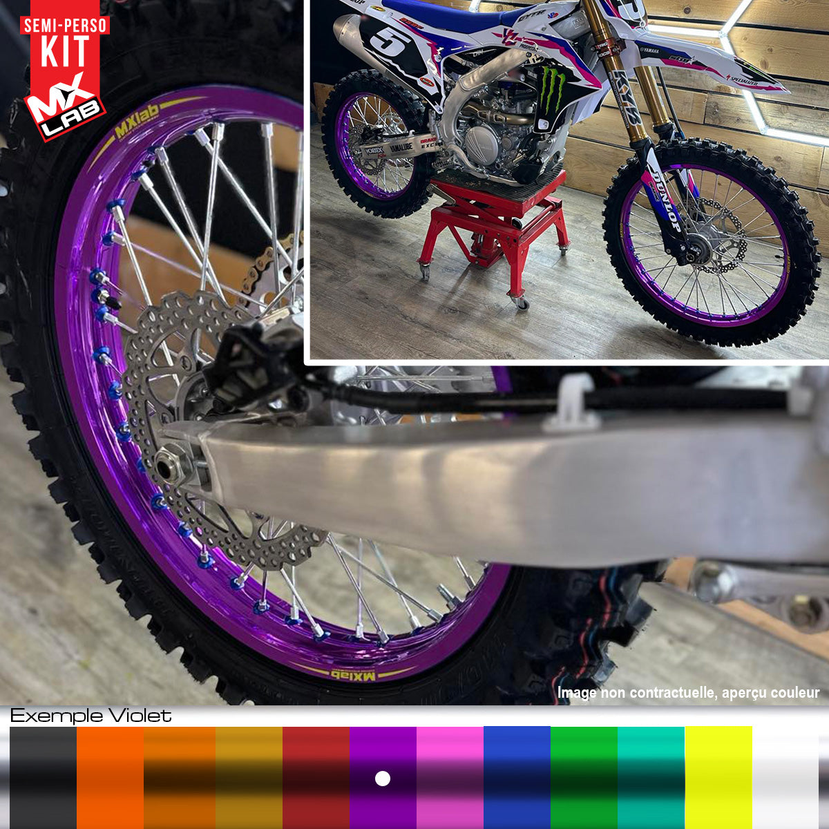 Morad Stark Varg 19 inch full rear rim graphic kit