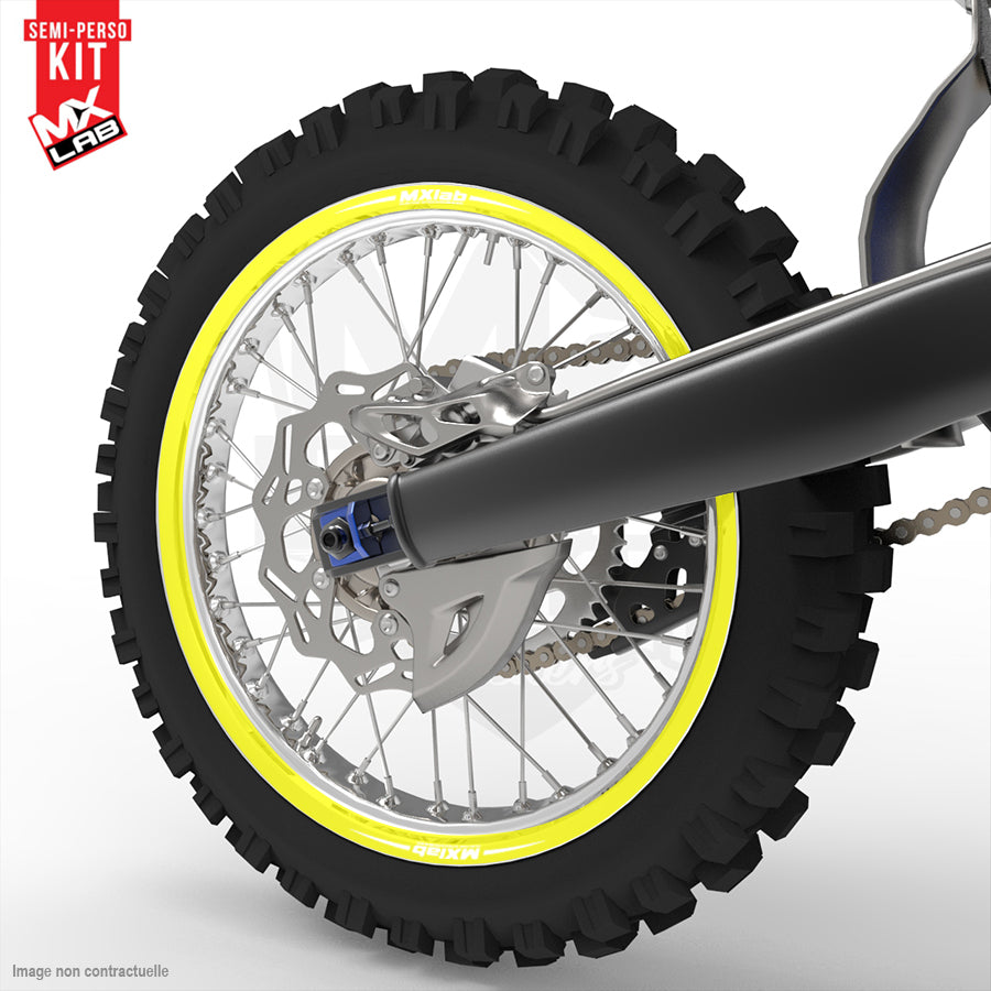 Universal 19 inch full rear rim graphic kit