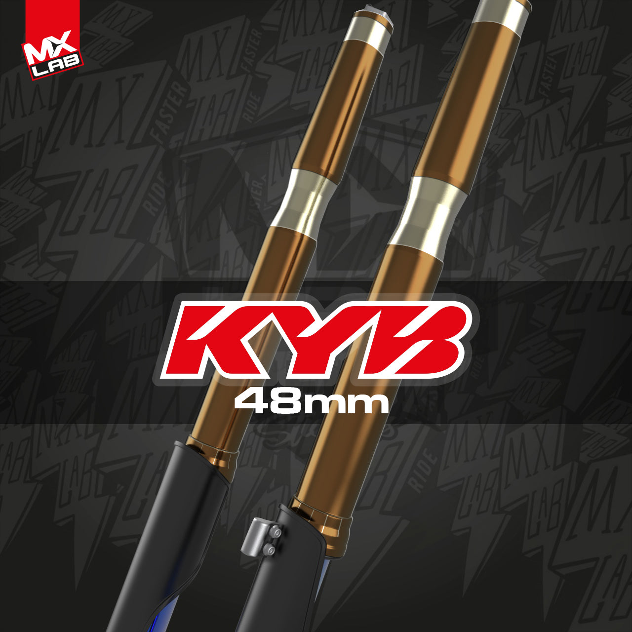 Kit déco de fourche Kayaba 48mm "Usine"