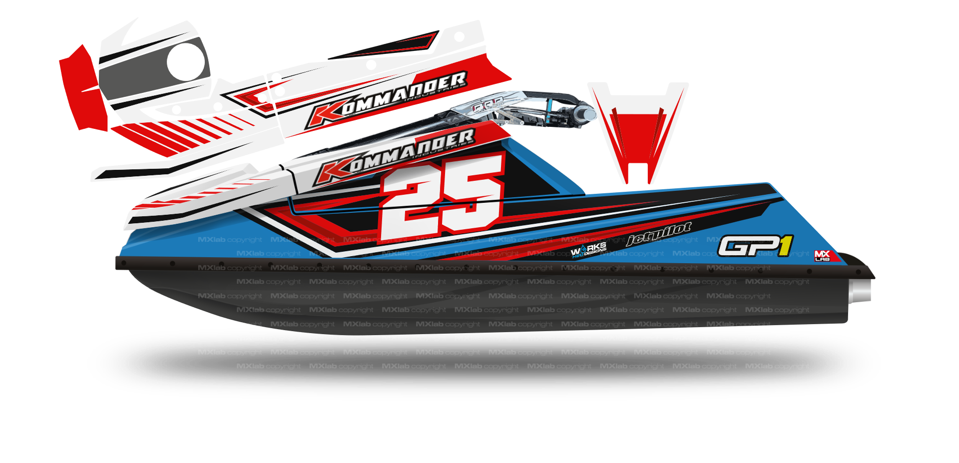 Kommander GP1R LAB3 graphic kit