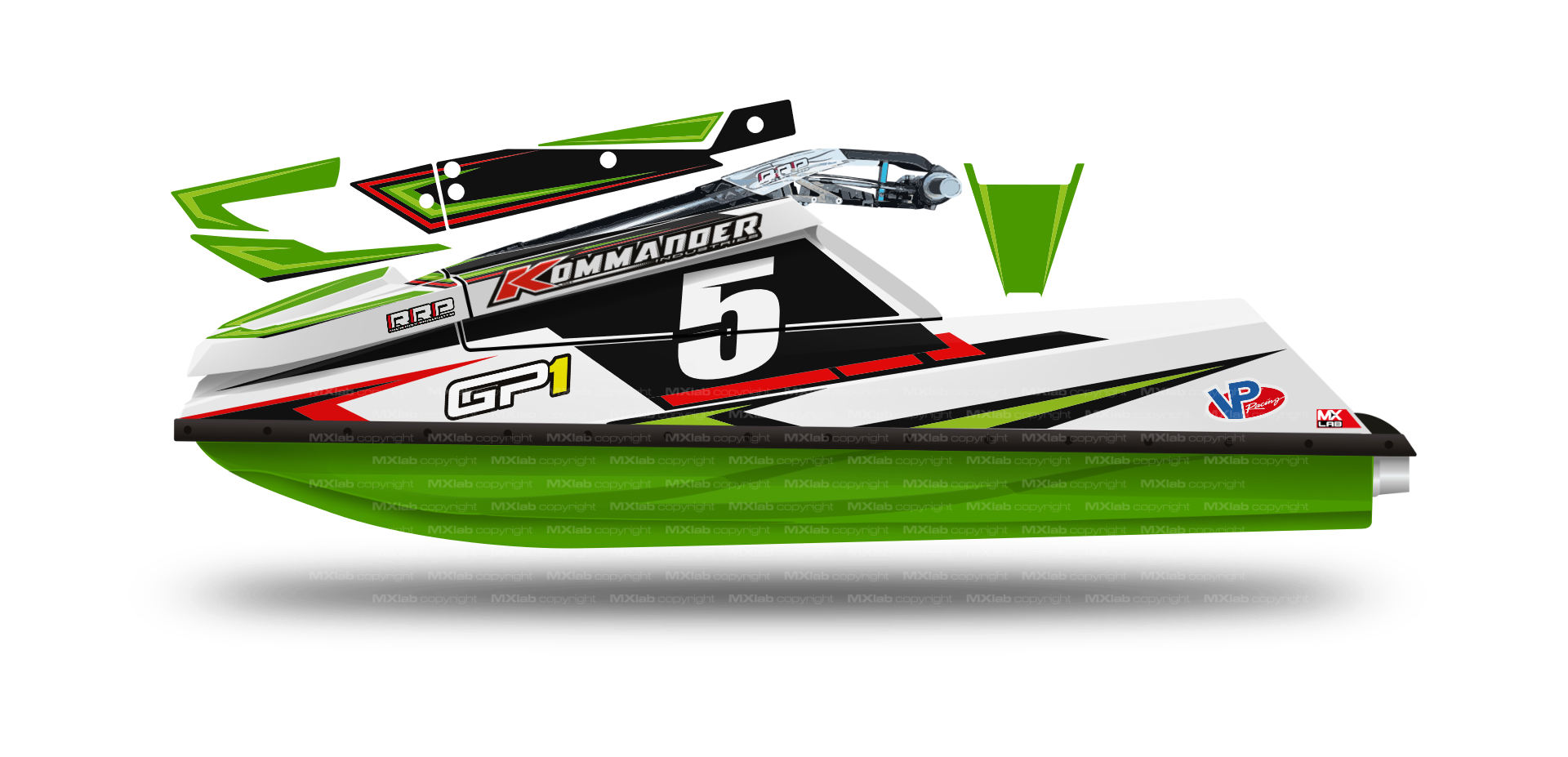 Kommander GP1R LAB5 graphic kit