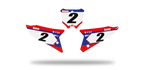 Fonds de plaque Honda CR CRF LAB2 RED - Motocross & Enduro personnalisable